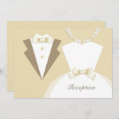 Empfang-Hochzeitskarte Einladung (Vorne/Hinten)