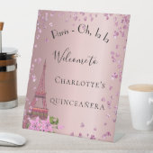 Empfang im Quinceanera Paris Sockelschild (In Situ)