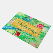 Empfang im tropischen Dschungel mit grüner Wasserf Fußmatte (Schrägansicht)