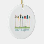 Empfang in der Nachbarschaft Keramik Ornament (Rechts)