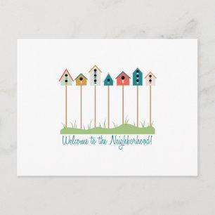 Empfang in der Nachbarschaft Postkarte
