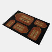 Empfang internationaler Sprachen Fußmatte (Schrägansicht)