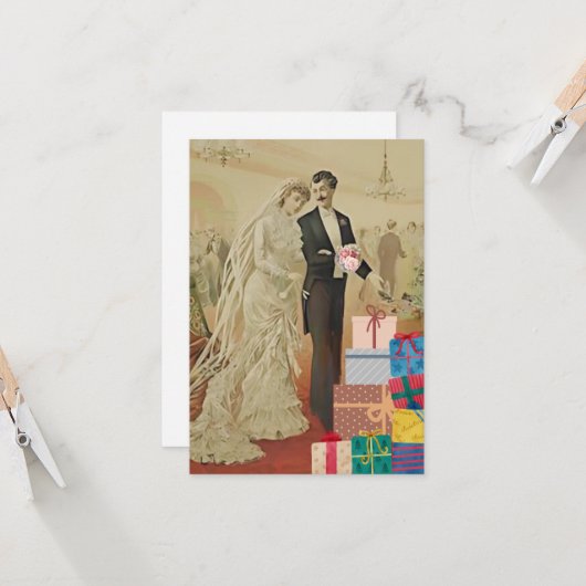 Empfang Karte (Vorderseite/Rückseite Beispiel)