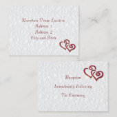 Empfang-Karte Begleitkarte (Vorne/Hinten)