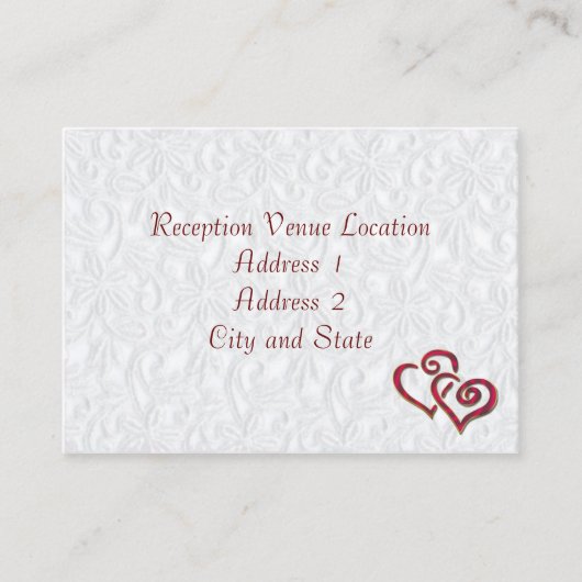 Empfang-Karte Begleitkarte (Vorderseite)