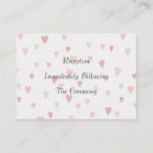 Empfang-Karte Begleitkarte (Rückseite)