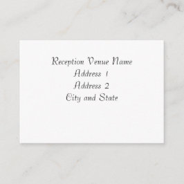 Empfang-Karte Begleitkarte