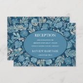 Empfang-Karte für Aquarellbilder geblüht Einladung (Vorne/Hinten)