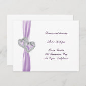 Empfang-Karte für benutzerdefinierte Herzklappenla Begleitkarte (Vorne/Hinten)