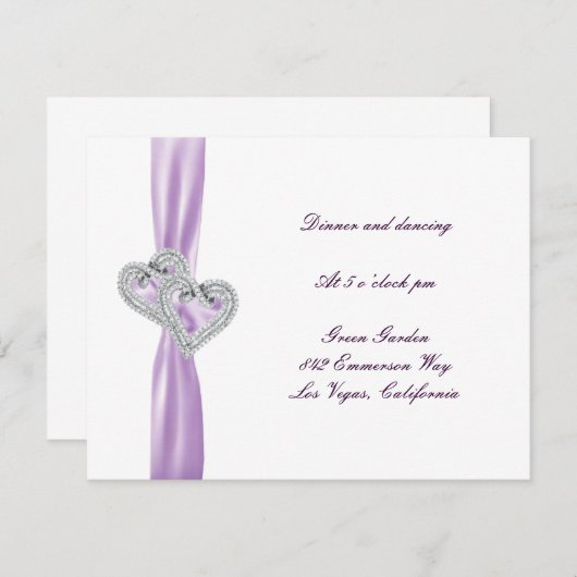 Empfang-Karte für benutzerdefinierte Herzklappenla Begleitkarte (Vorne/Hinten)