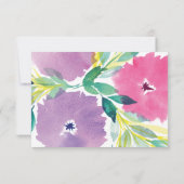 Empfang-Karte für Blumenblütenblütenblütenblütenbl Einladung (Rückseite)