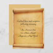 Empfang-Karte für die Bildtrolle Begleitkarte (Vorne/Hinten)