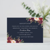 Empfang-Karte für die braune Hochzeit im Herbst de Begleitkarte (Stehend Vorderseite)