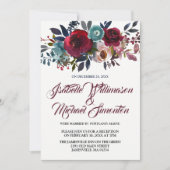 Empfang-Karte für die Färbung von Rotem Flor Einladung (Vorderseite)