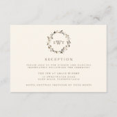 Empfang-Karte für die Wasserfarbe | Twig Begleitkarte (Vorderseite)