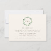 Empfang-Karte für die Wasserfarbe | Wald Einladung (Vorderseite)