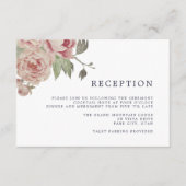 Empfang-Karte für Rose Begleitkarte (Vorderseite)