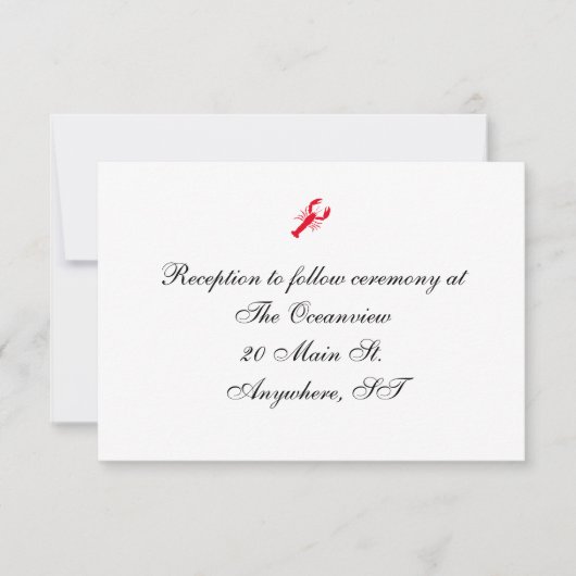 Empfang-Karten "Deep Sea" Einladung (Vorderseite)