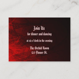 Empfang-Karten der gotischen Rose Begleitkarte