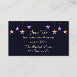 Empfang-Karten für arabische Nächte Begleitkarte