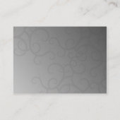 Empfang-Karten für verzauberte Rose Begleitkarte (Rückseite)