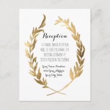 Empfang Laurel Wreath Moderne Imitats Gold Leaf