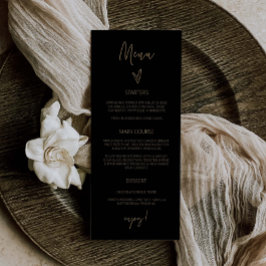 Empfang Menu Wedding Classic Tall Card G400 Menükarte