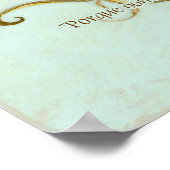 Empfang mit antikem Thumb, wirbeln Poster (Ecke)