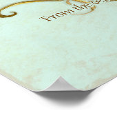 Empfang mit antikem Thumb, wirbeln Poster (Ecke)