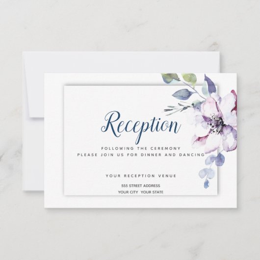 Empfang | Mute Apple Greenery Einladung (Vorderseite)