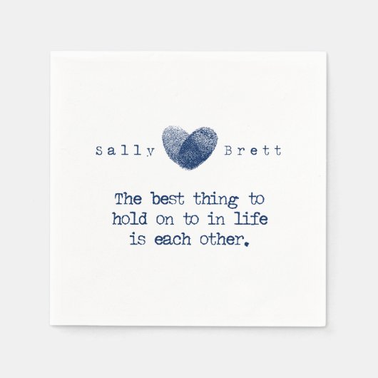 Empfang Napkin Serviette (Vorderseite)