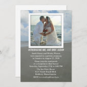 Empfang Only Beach Thema Hochzeitsfeier lädt ein Einladung (Vorne/Hinten)