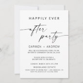 Empfang Party Einladung, glücklicherweise immer na Einladung (Vorderseite)