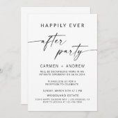 Empfang Party Einladung, glücklicherweise immer na Einladung (Vorne/Hinten)