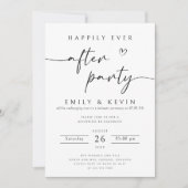 Empfang Party Einladung glücklicherweise je nach P (Vorderseite)