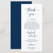 Empfang Place Einstellung Vielen Dank, Navy Blue,  Programm (Vorne/Hinten)