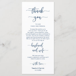 Empfang Place Einstellung Vielen Dank, Navy Blue, Programm