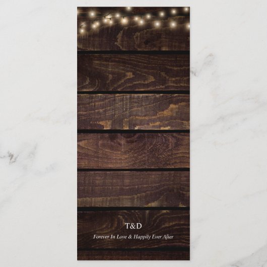 Empfang Platzierung Danke, Kraft Cards Programm (Rückseite)