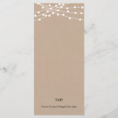 Empfang Platzierung Danke, Kraft Cards Programm (Rückseite)