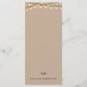 Empfang Platzierung Danke, Kraft Cards Programm (Rückseite)