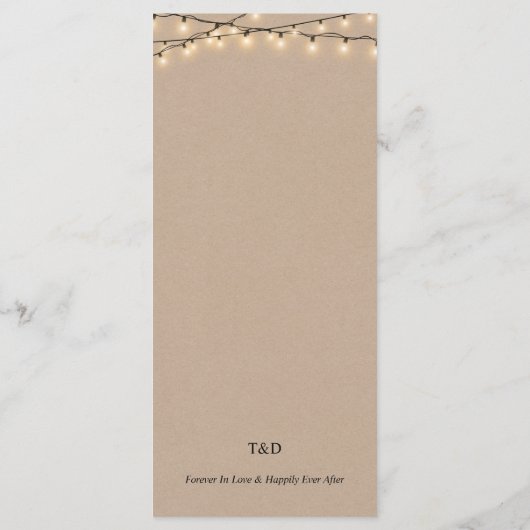 Empfang Platzierung Danke, Kraft Cards Programm (Rückseite)