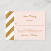 Empfang Platzkarten Script Forever Love Glitzer (Rückseite)