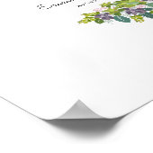 Empfang-Poster für Hochzeiten und Hochzeiten Poster (Ecke)