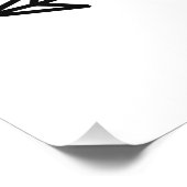 Empfang-Richtungsschild, Hochzeitspfeil Fotodruck (Ecke)