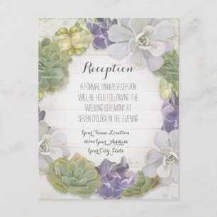 Empfang Rose Peony Wreath Modern Simple Leaf Begleitkarte