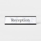 Empfang-Schreibtisch Schreibtischnamensplakette (Vorderseite )
