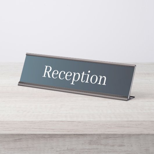 Empfang-Schreibtisch Schreibtischnamensplakette (Vorderseite )