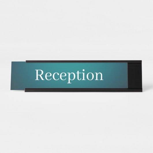 Empfang-Schreibtisch Schreibtischnamensplakette (Vorderseite )