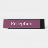 Empfang-Schreibtisch Schreibtischnamensplakette (Vorderseite )