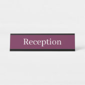 Empfang-Schreibtisch Schreibtischnamensplakette (Vorderseite )